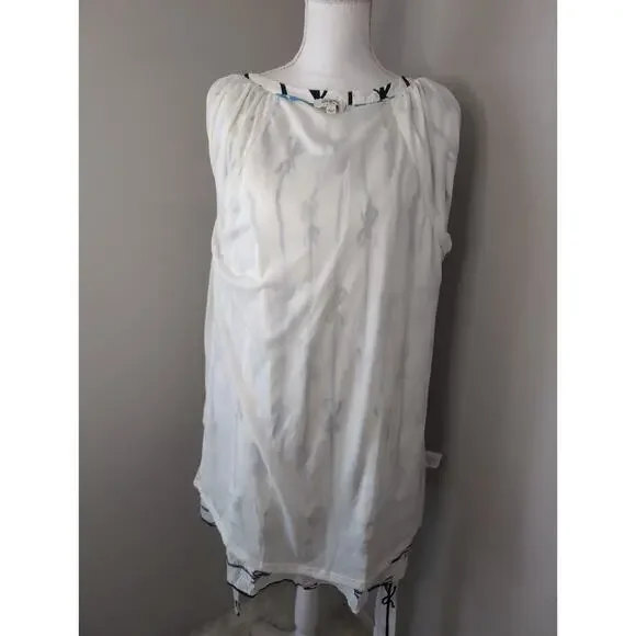 Umgee cottagecore bow print puff sleeve buttonfront dress lg - Picture 7 of 10